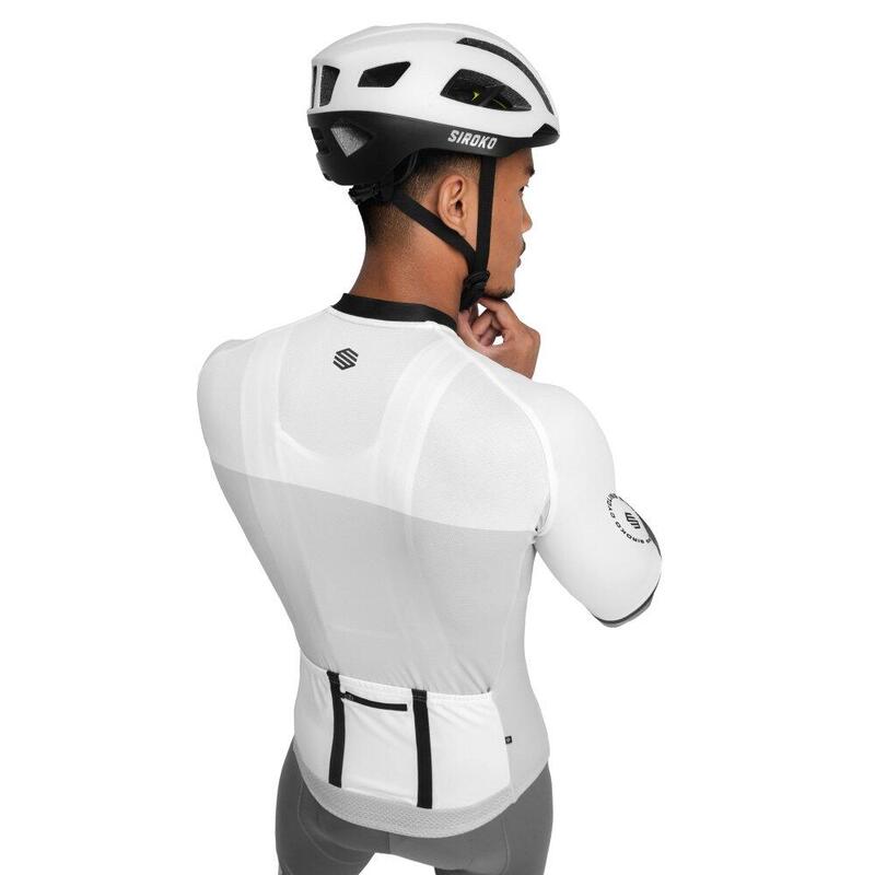 Tricou de cu mânecă scurtă pentru M2 Granfondo Alb