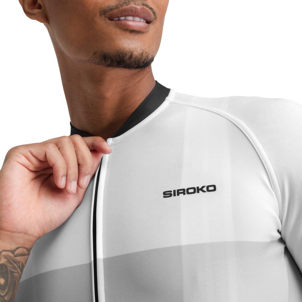 Herren Radsport kurzärmeliges radtrikot für M2 Granfondo Weiß 4/7