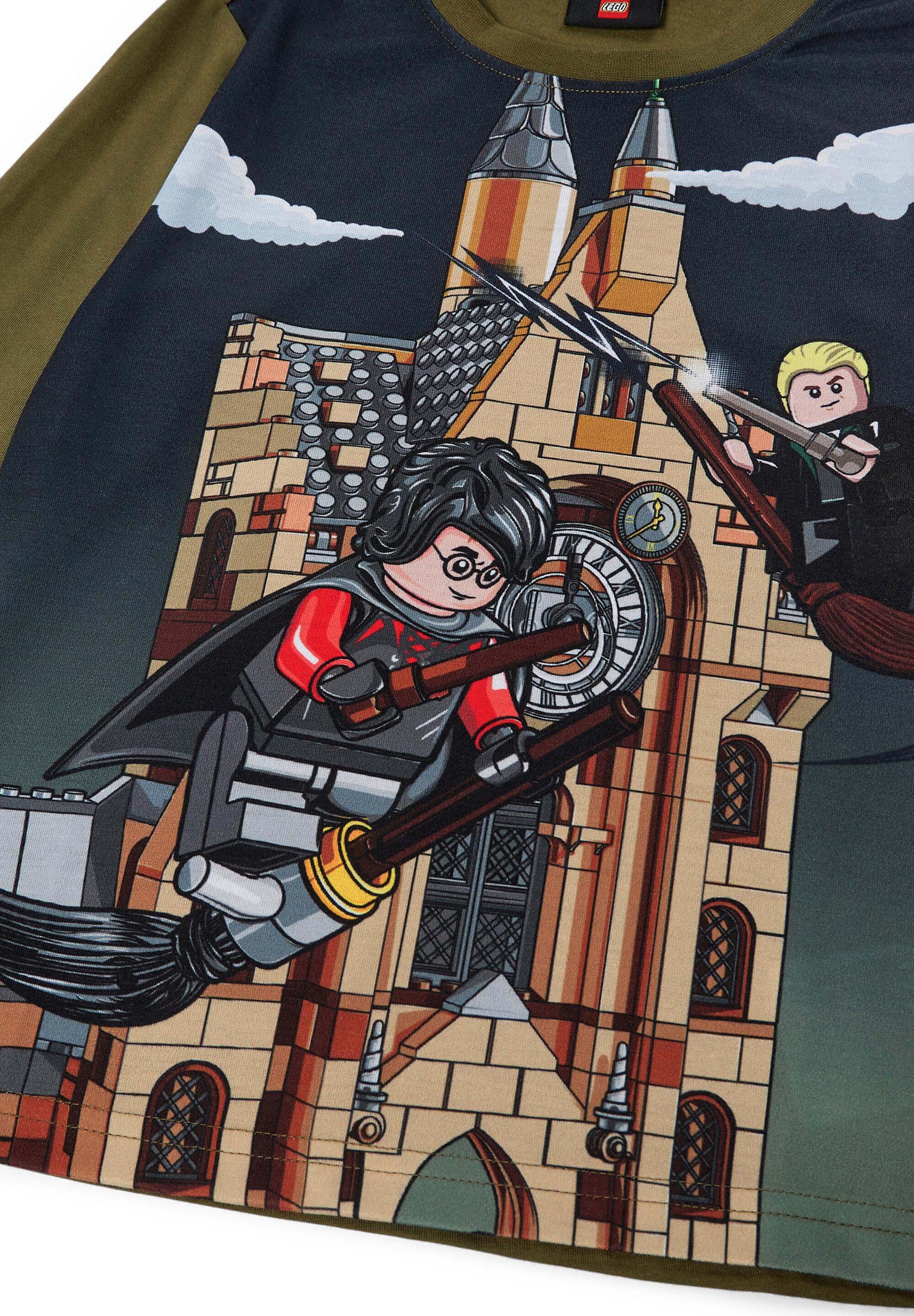 Koszulka Dziecięca z Długim Rękawem LEGO Harry Potter Tano 706 Zielona 3/4