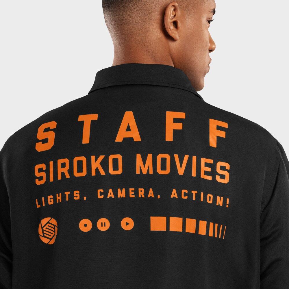 Herren Lifestyle coach-jacke für Siroko Movies Schwarz 6/7