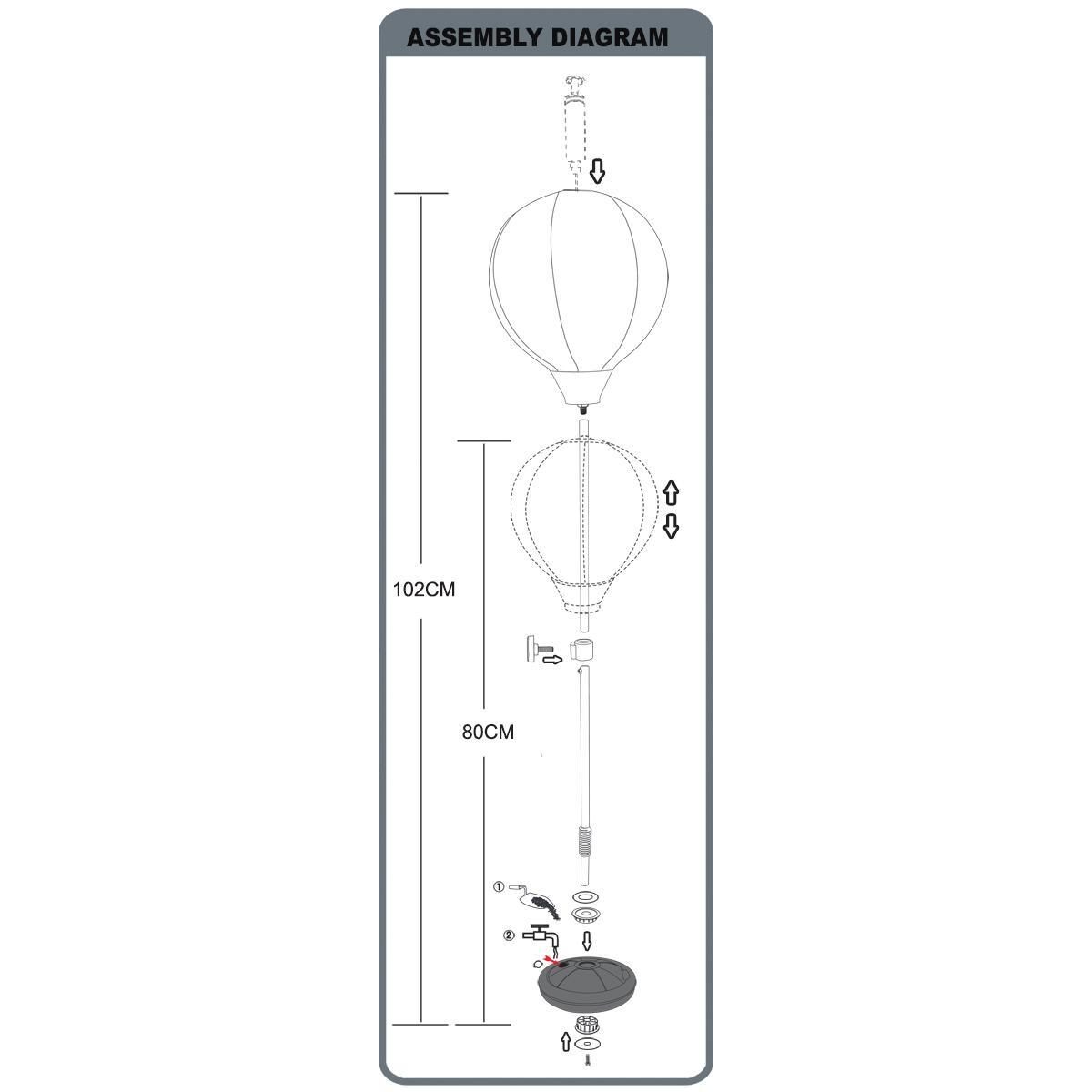 Zestaw bokserski Enero dla dzieci 80-102CM regulowany 7/7
