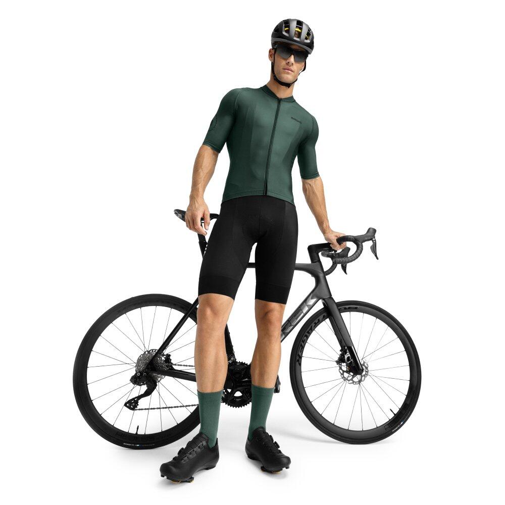 Camisola de ciclismo manga curta homem M2 Dirty Road Verde Tropa 3/7
