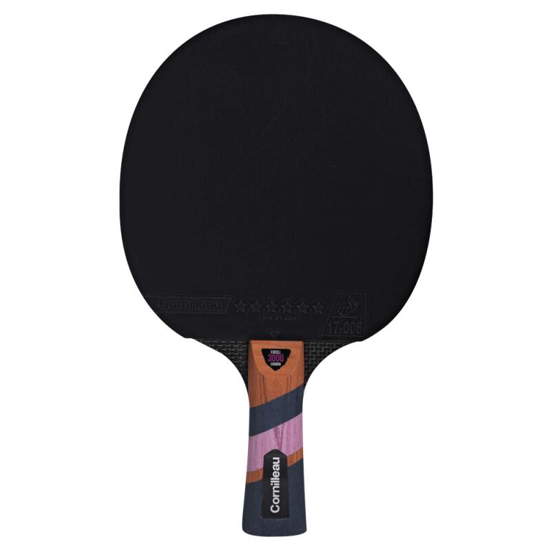Cornilleau - Raquette Excell 3000 Carbon - Raquette De Tennis De Table - Noir - Concave - Decathlon