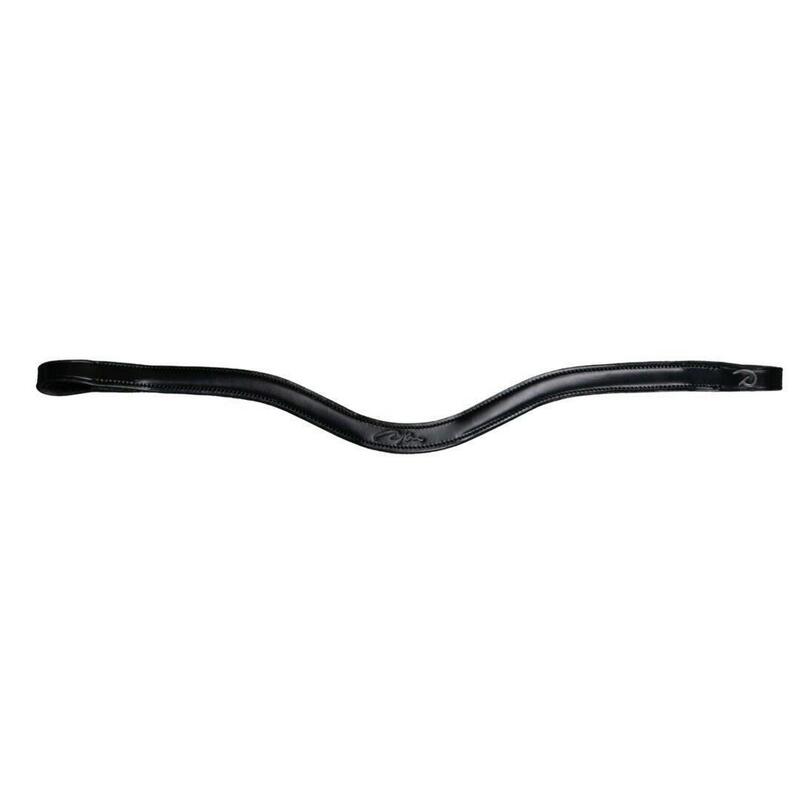 Dy'on Flat Leder V-shaped Frontriem - New English Zwart -