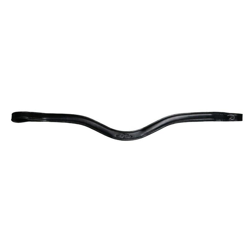 Dy'on Flat Leder V-shaped Frontriem - New English Zwart -