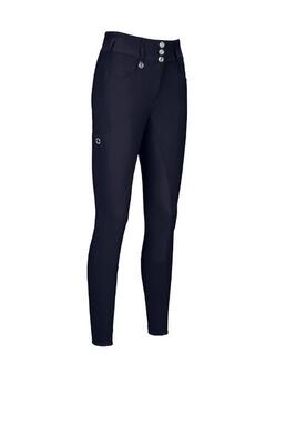 Pikeur dames new candela rijbroek lederen grip hoge taille classic zwart -