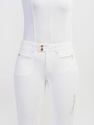 Samshield dames rijbroek diane boreal full grip champagne wit -