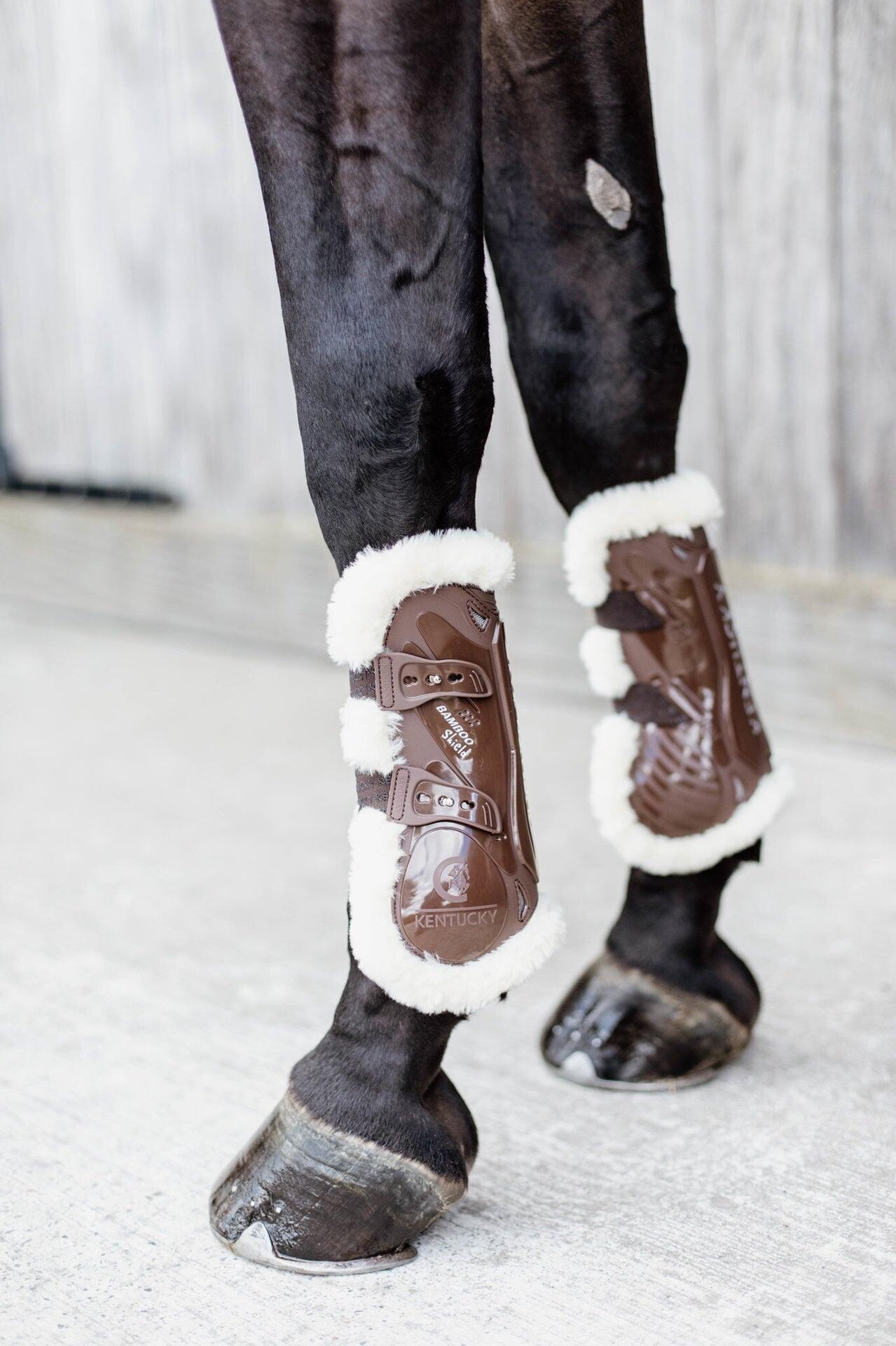 Vegan sheepskin gaiters Kentucky Bamboo Elastic 6/7