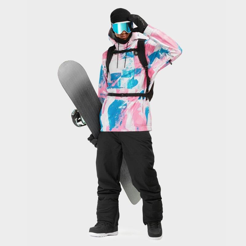 Jachetă de snowboard pentru bărbați W1 Holi Roz Bubblegum Zăpadă