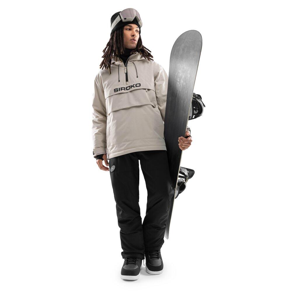 Veste snowboard homme Sports d'hiver W6 Eriz Beige 3/8