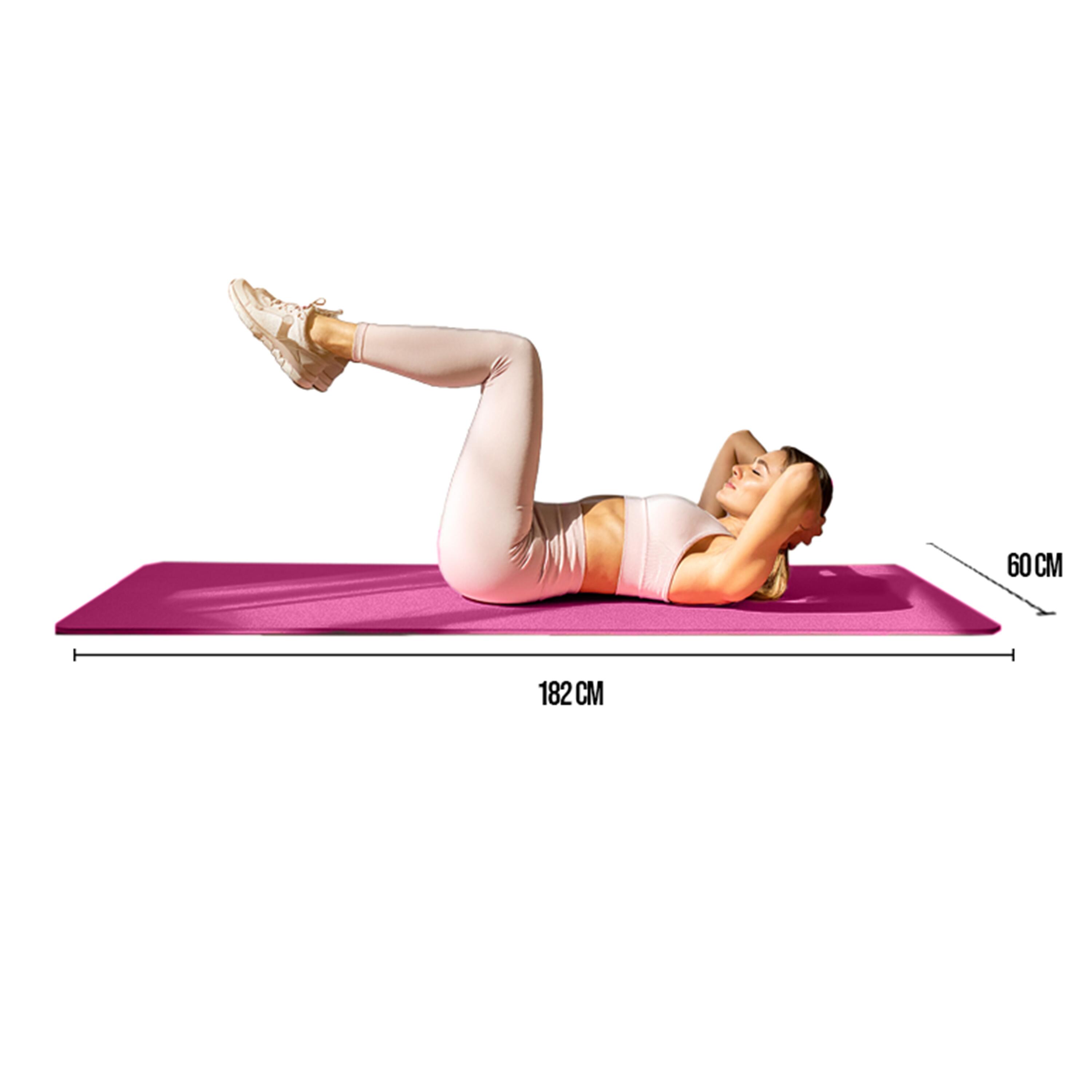 Mata do ćwiczeń i jogi NBR 1 cm z uchwytem Fit.me 3/7