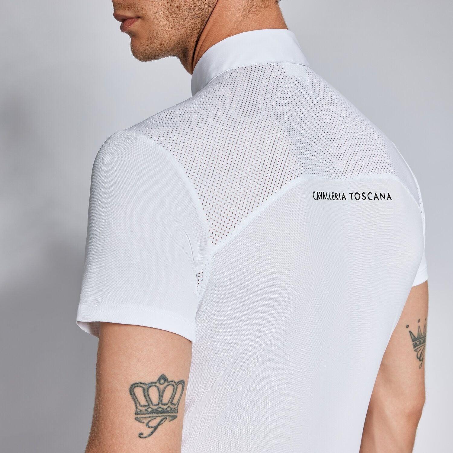 Cavalleria Toscana Heren Wedstrijd Polo Shirt Wit - 2/4