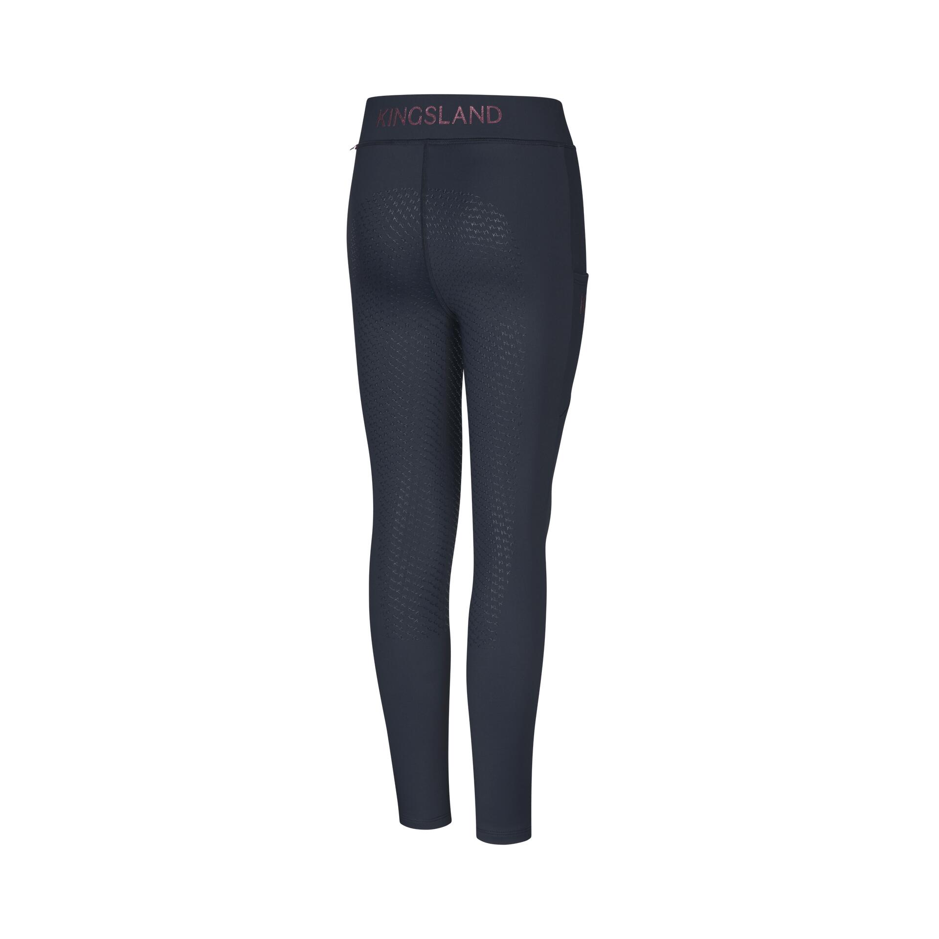 Kingsland Klmelody Full Grip Tights F-TEC4 Gebürstet Pflaume Wein Junior 4/4