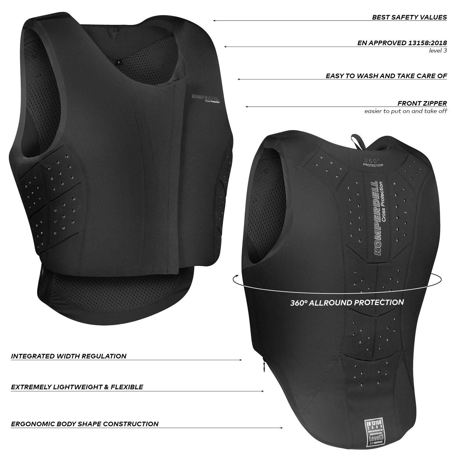 Komperdell Bodyprotector Regular-fit Rits Vooraan  - 5/7