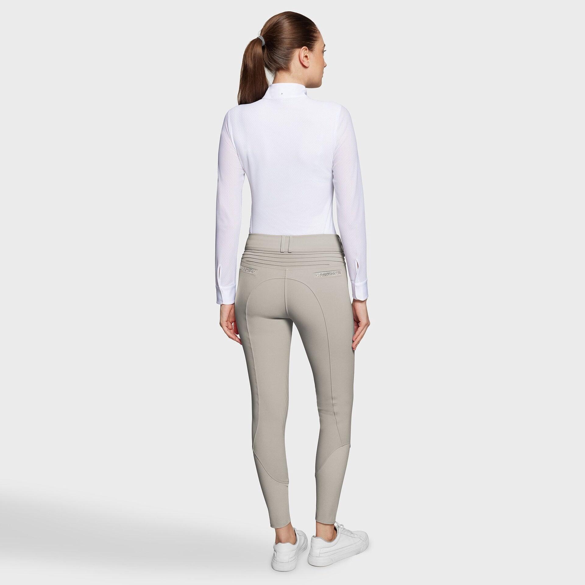 Samshield Clara Knie Grip Rijbroek Dames Ss25 Beige - 2/7