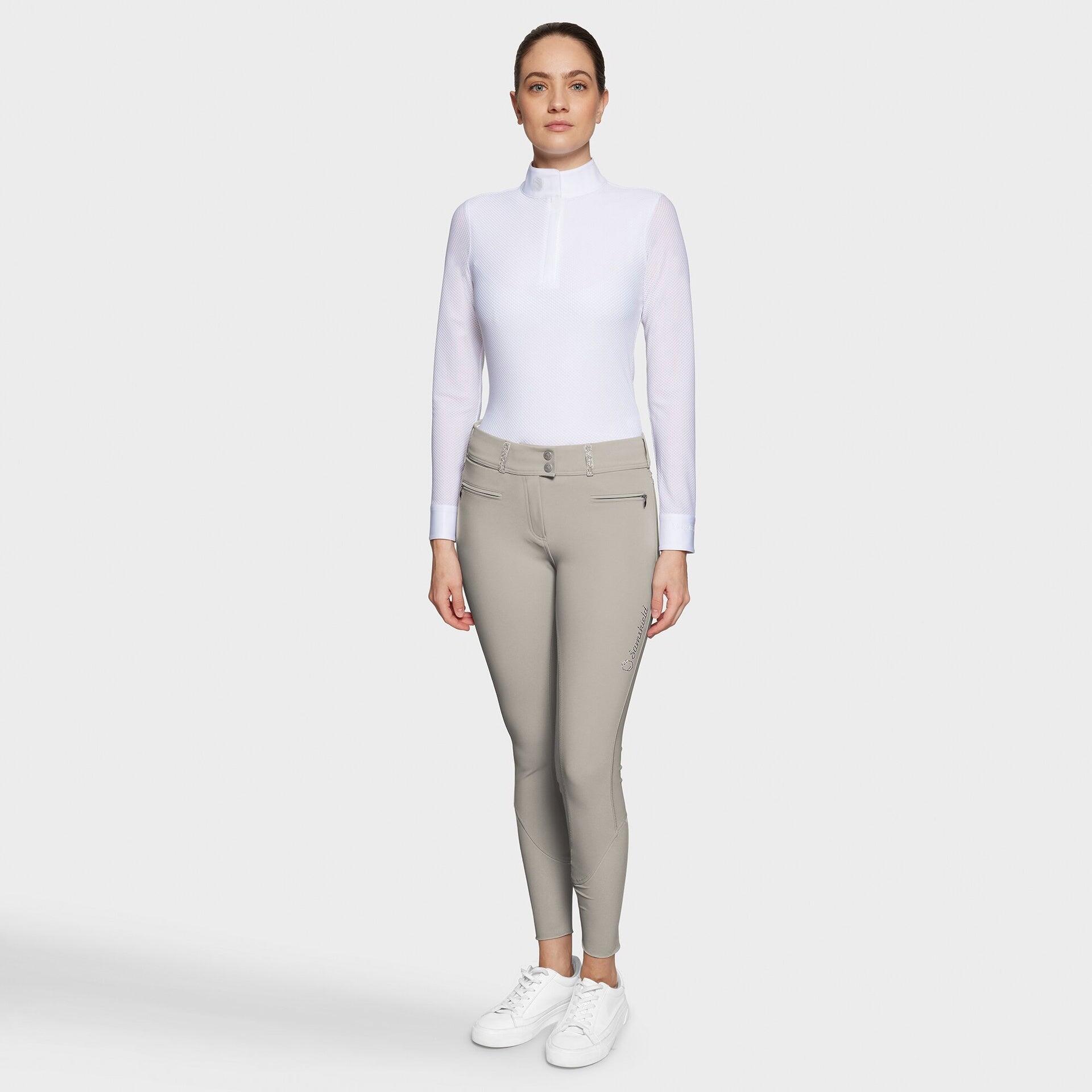 Samshield Clara Knie Grip Rijbroek Dames Ss25 Beige - 3/7