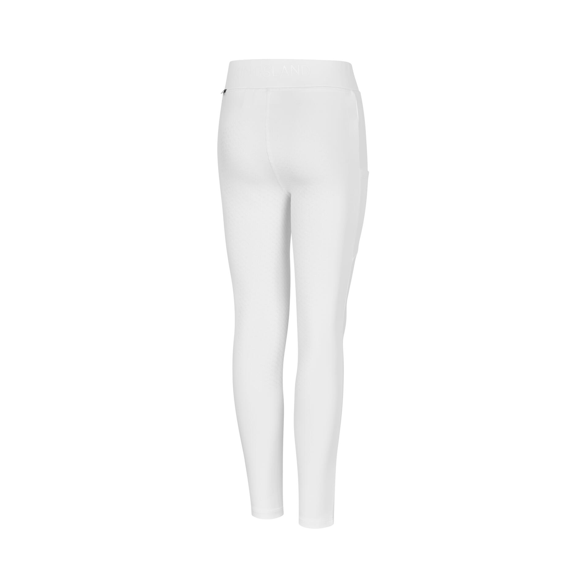KLMELODY FULL GRIP SHOW TIGHTS F-TEC4 GEBÜRSTET WEISS JUNIOR 2/3