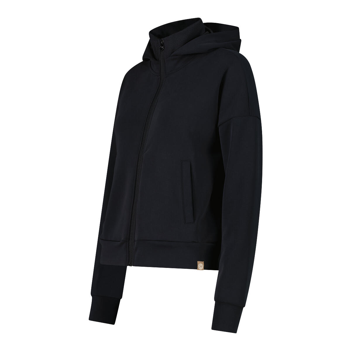 Sweatshirt com capuz e gola alta em malha canelada feminino CMP 3/4