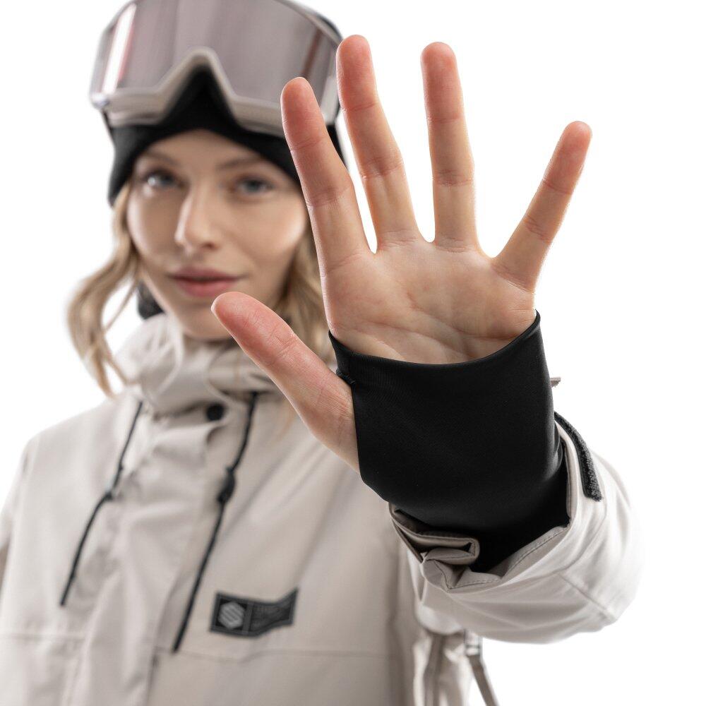 Women Winter sports 's premium snow jacket SRX Saslong Beige 5/8