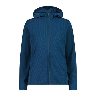 Dames skijas met rits en capuchon cmp