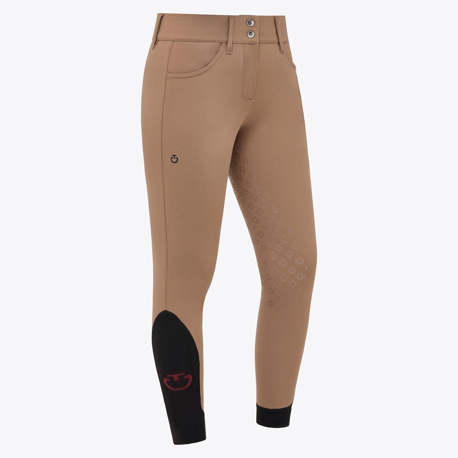 Cavalleria Toscana Dressuur Rijbroek Full Grip Dames Fw24 Gouden Geel - 3/7