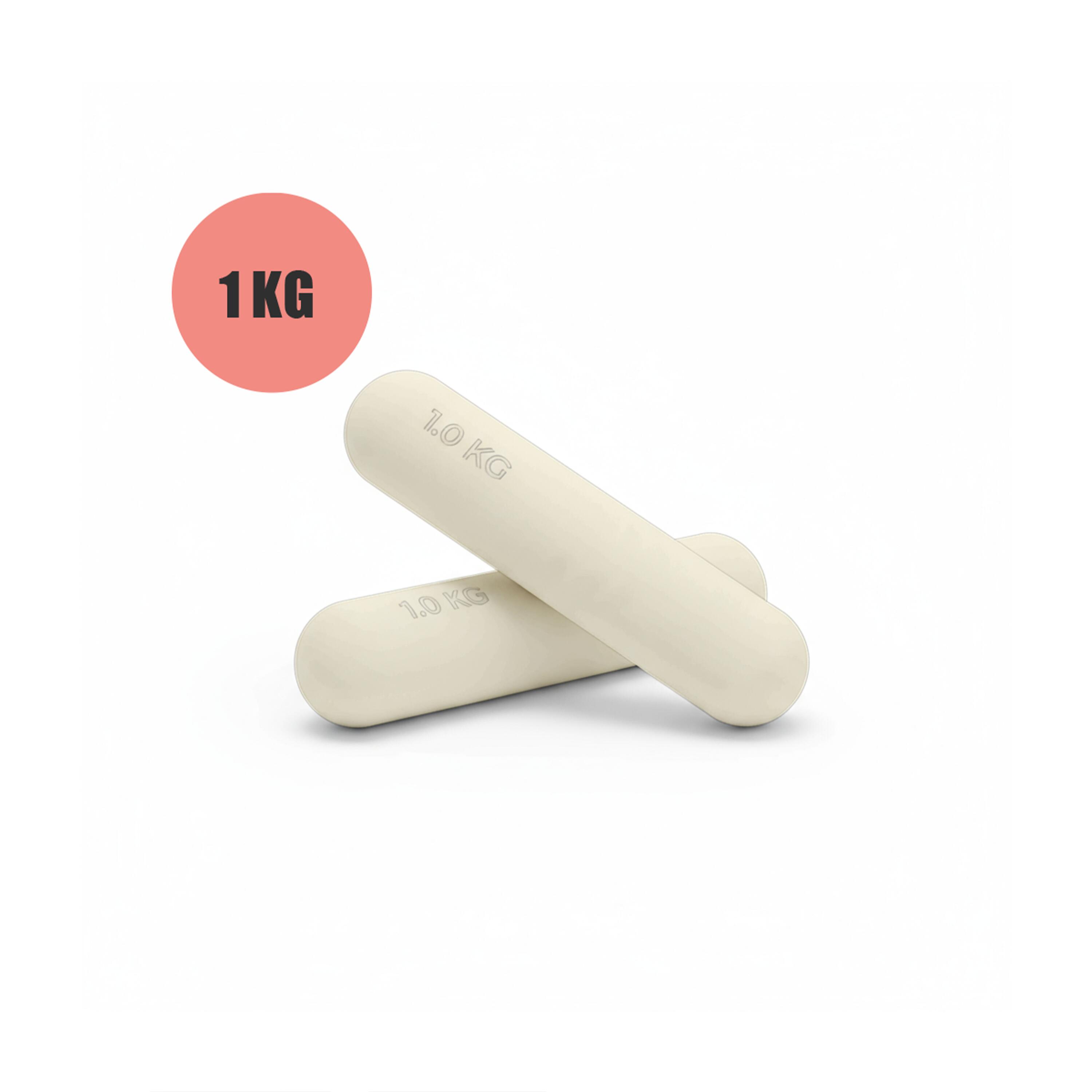 ZESTAW HANTLE HANTELKI DO ĆWICZEŃ PILATES FITNESS 2x 1KG 2/7