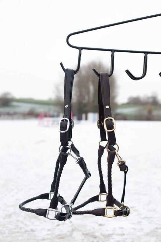 Leather halter for horses HFI Braided 3/5