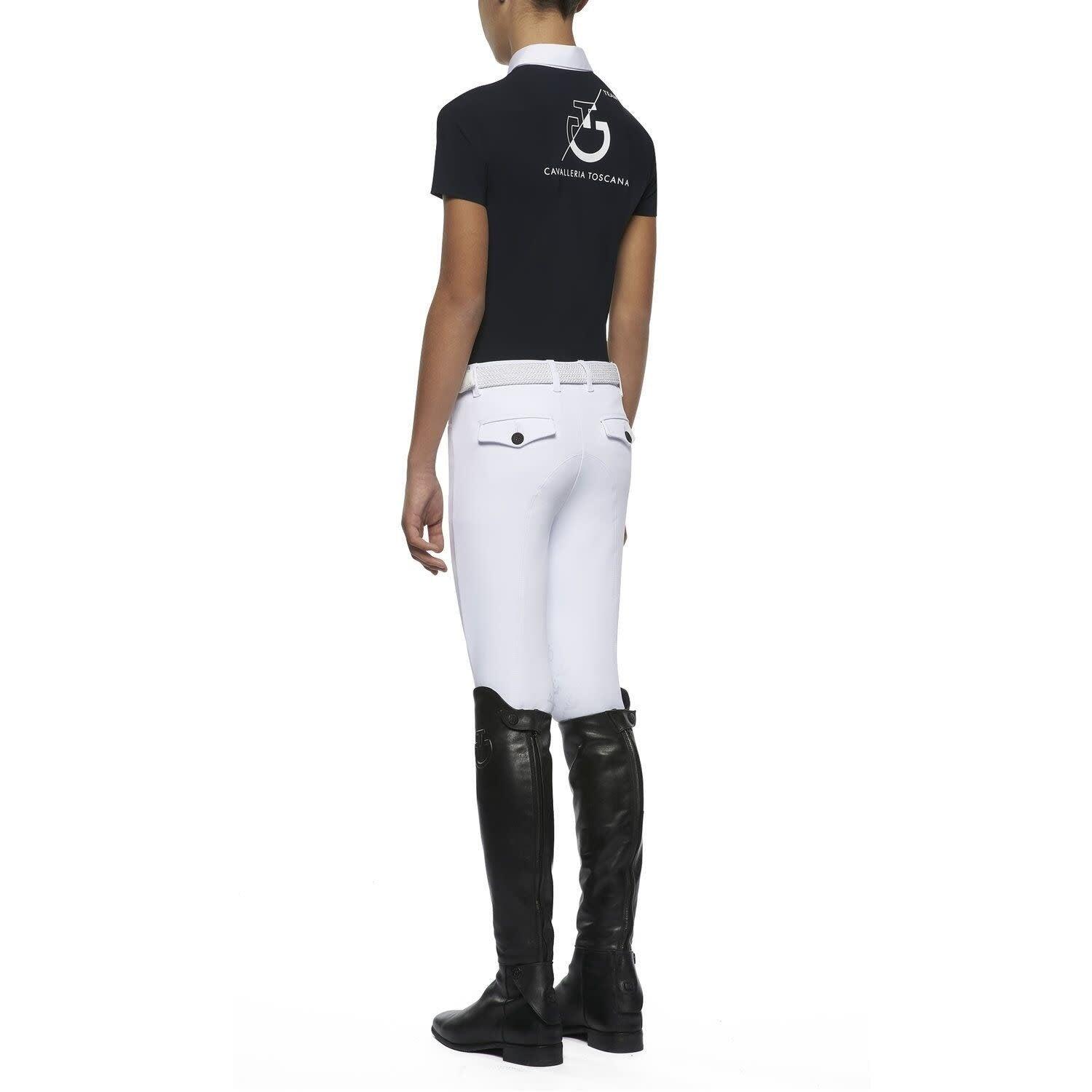 Cavalleria Toscanateam Jongens Wedstrijd Polo Korte Mouwen Wit - 3/5