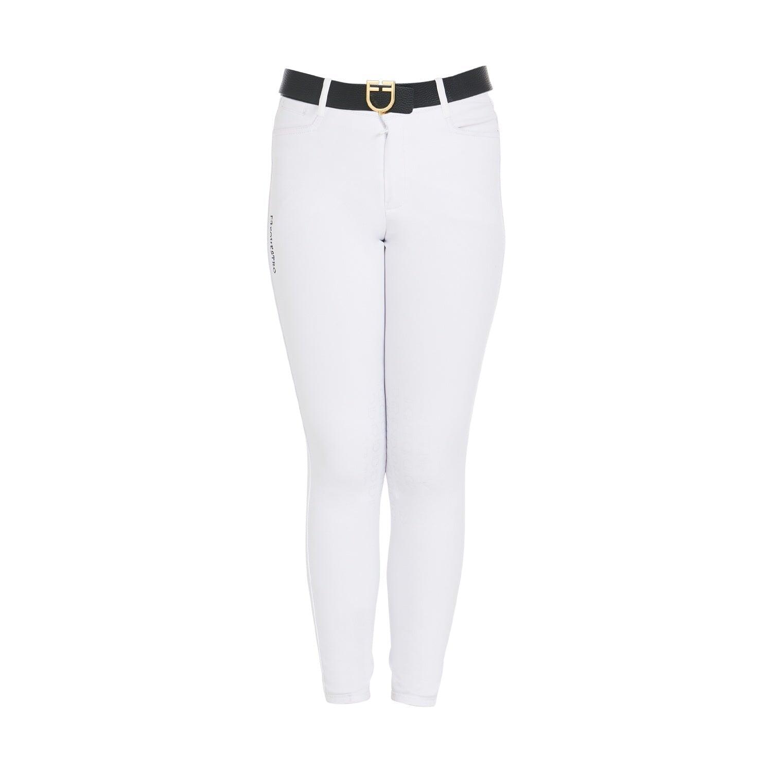 Equestro Kids Unisex Knie Grip Rijbroek Blauw - 6/7
