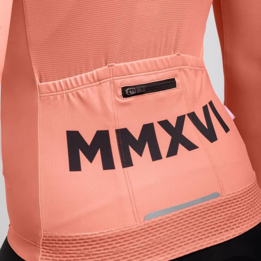 Women Cycling 's long sleeve jersey M2 Ardenas Clay 5/8