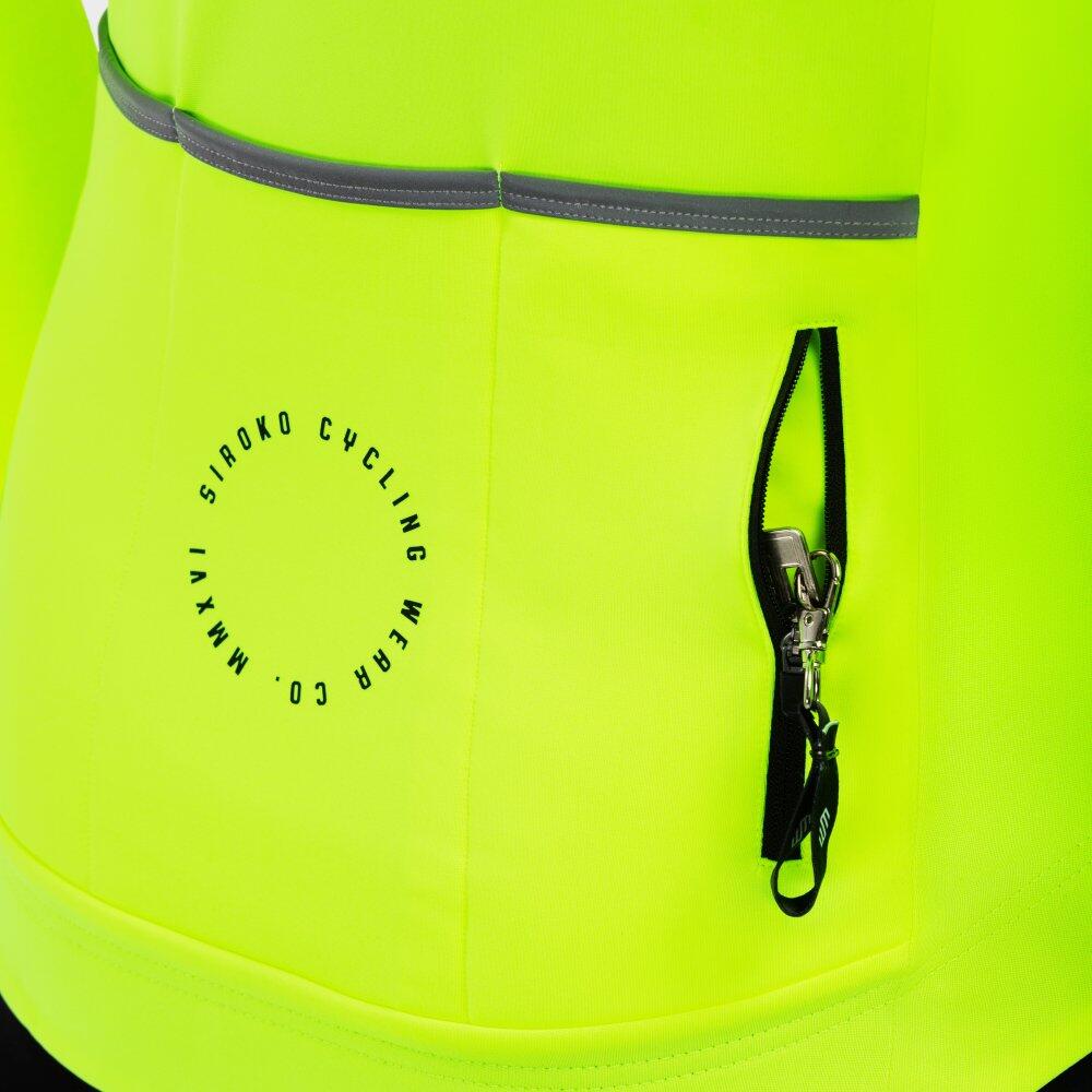 Maglia da ciclismo termica da uomo SRX M4 Atlantis Giallo Fluo 6/7
