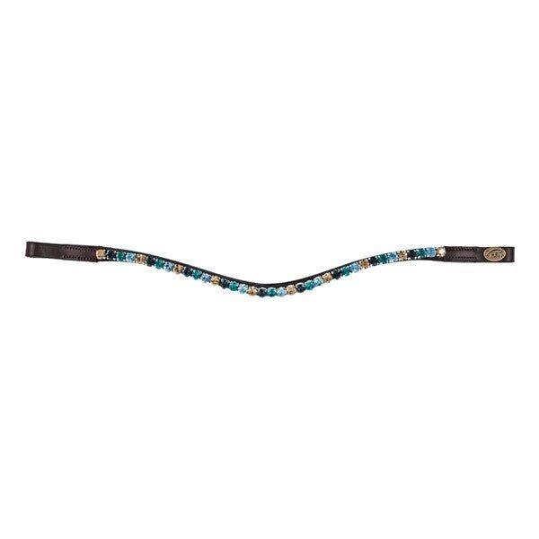 Stirnband für Pferd HFI Straight + Strass 3/7