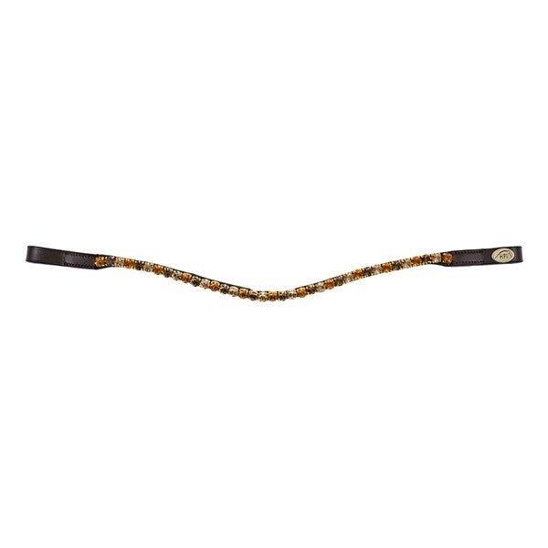 Stirnband für Pferd HFI Straight + Strass 2/7