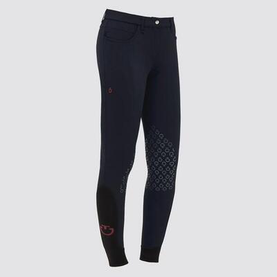 Cavalleria toscana dames classic knee grip rijbroek blauw -