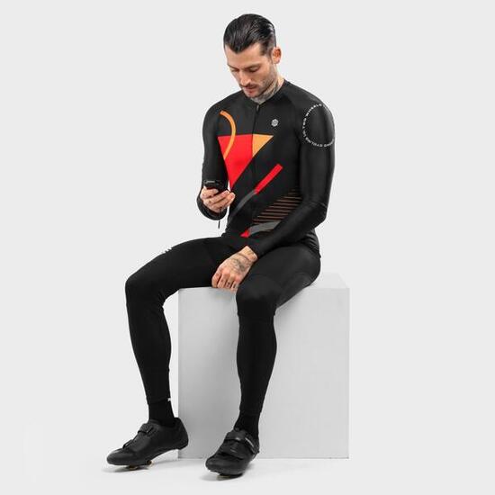 Maillot vélo manches longues homme Cyclisme M2 Arizona Noir