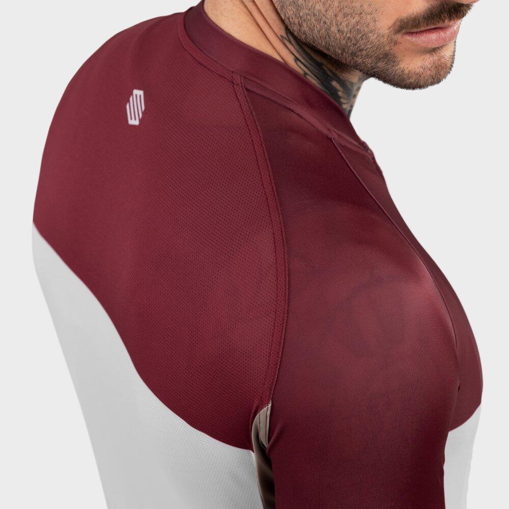 Camisola de ciclismo manga comprida homem M2 Triplet Bordeux 6/7