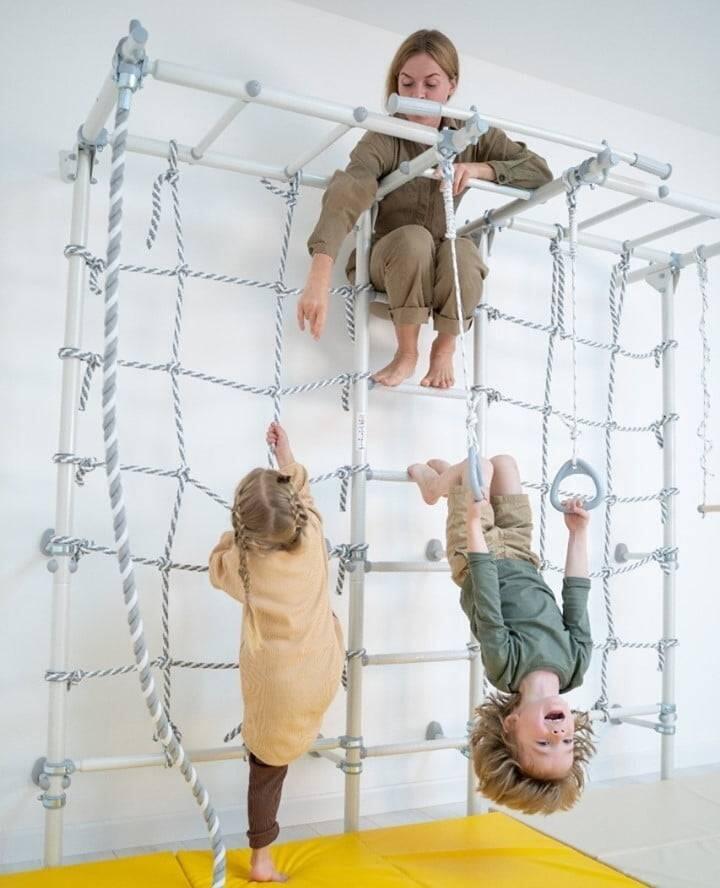 Enfant Gymnastique Montessori Aire de Jeux 219x154 cm Kometa Next 5 Dual Blanc 6/7
