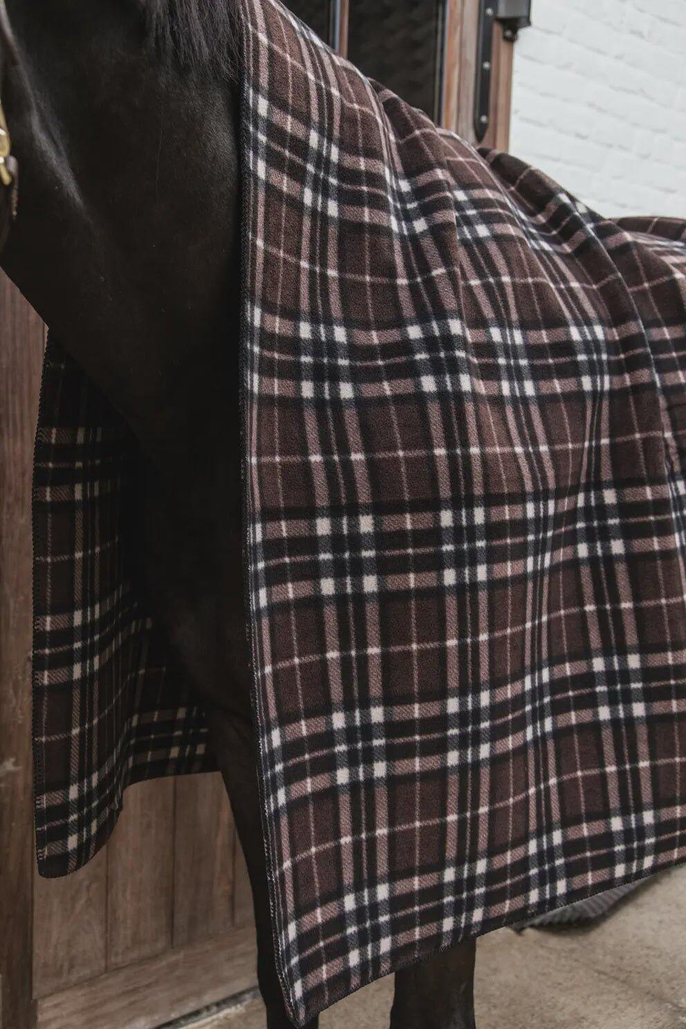 Coperta asciugante con stampa scozzese per cavalli Kentucky Heavy 6/7