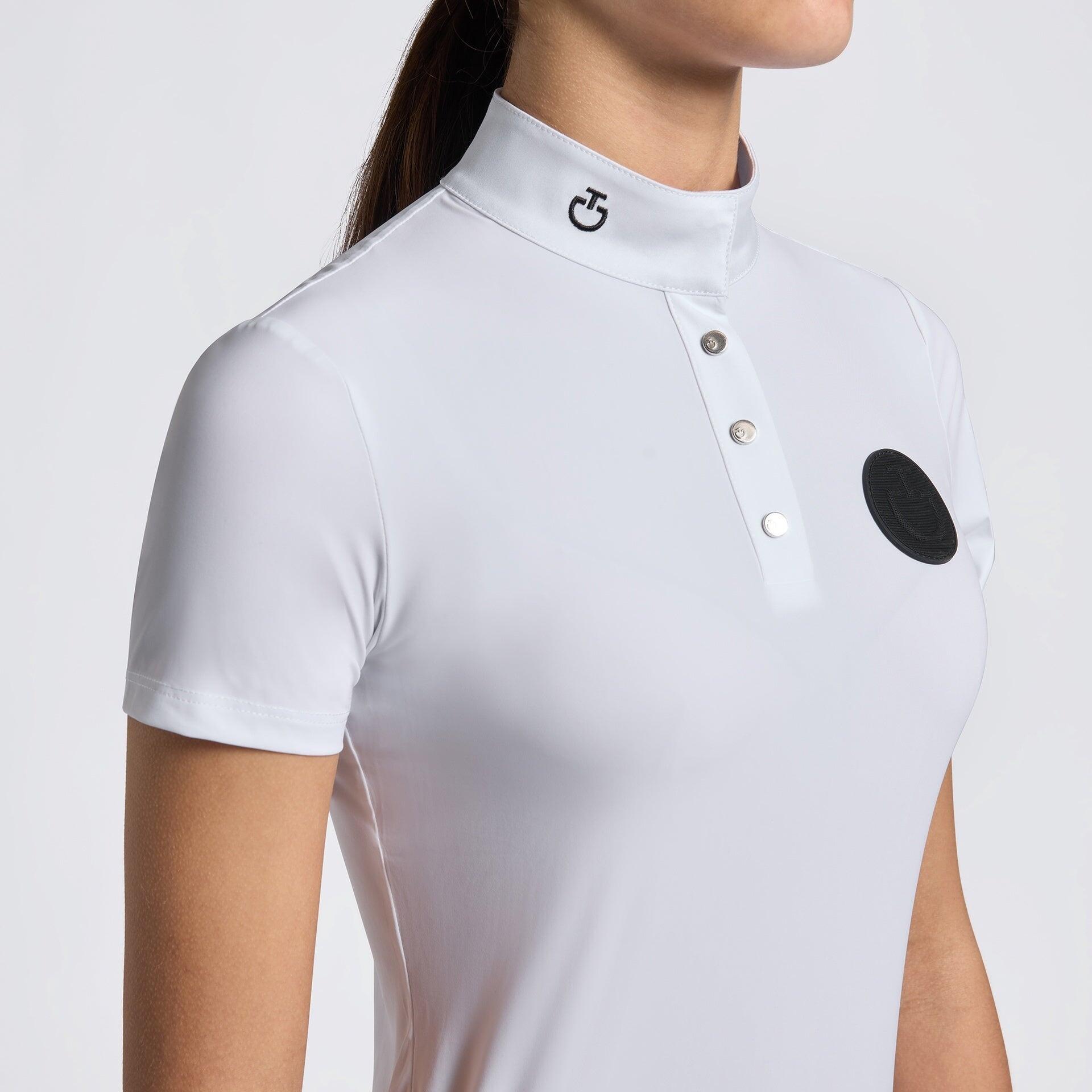 Cavalleria Toscana Jersey Wedstrijd Polo Short Sleeve Girls Wit - 3/3