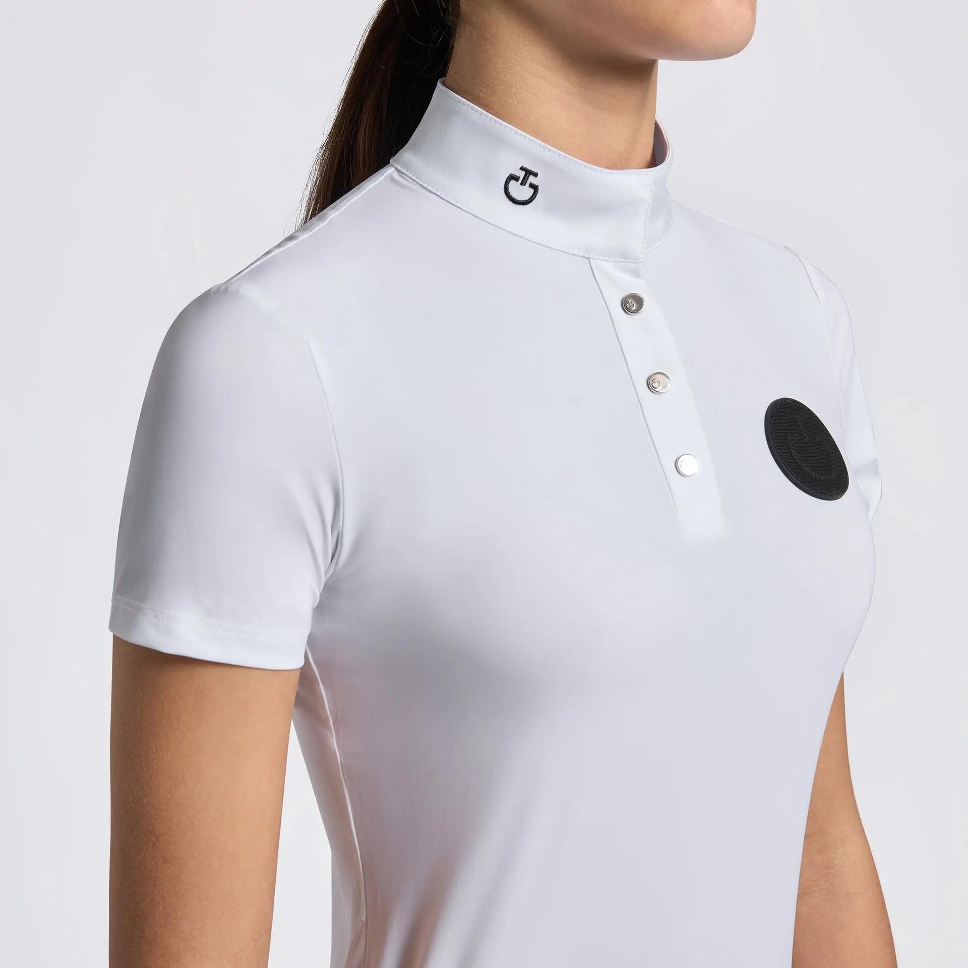 Cavalleria Toscana Jersey Wedstrijd Polo Short Sleeve Girls Wit - 2/3