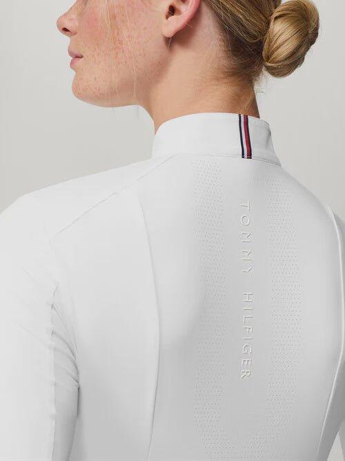 Tommy Hilfiger Equestrian Avon Wedstrijdshirt Lange Mouwen Dames Ss25 Wit - 6/7