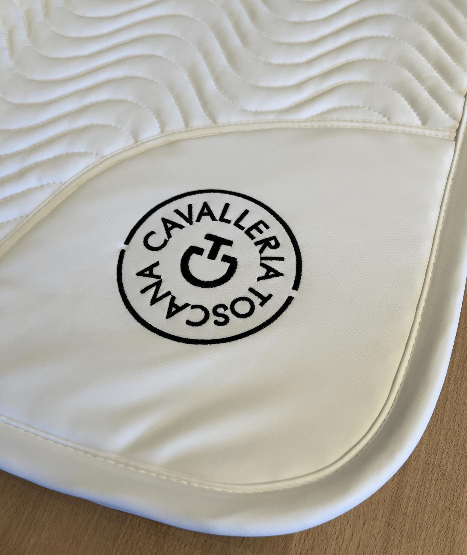Cavalleria Toscana Double Orbit Wave Quilted Zadeldek Grijs - 3/7