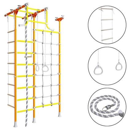 Enfant espalier de gymnastique intérieur filet d'escalade Merkury 2 Orange