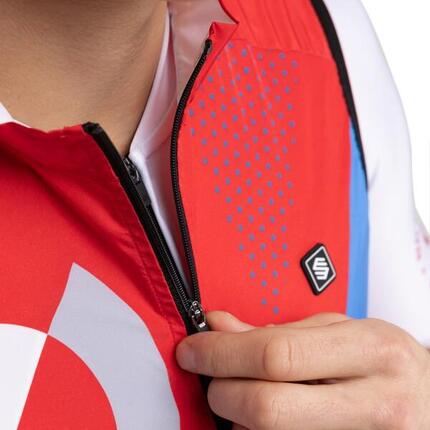 Gilet vélo coupe-vent homme Real Sporting de Gijón x Siroko Cyclisme SC V1 Est