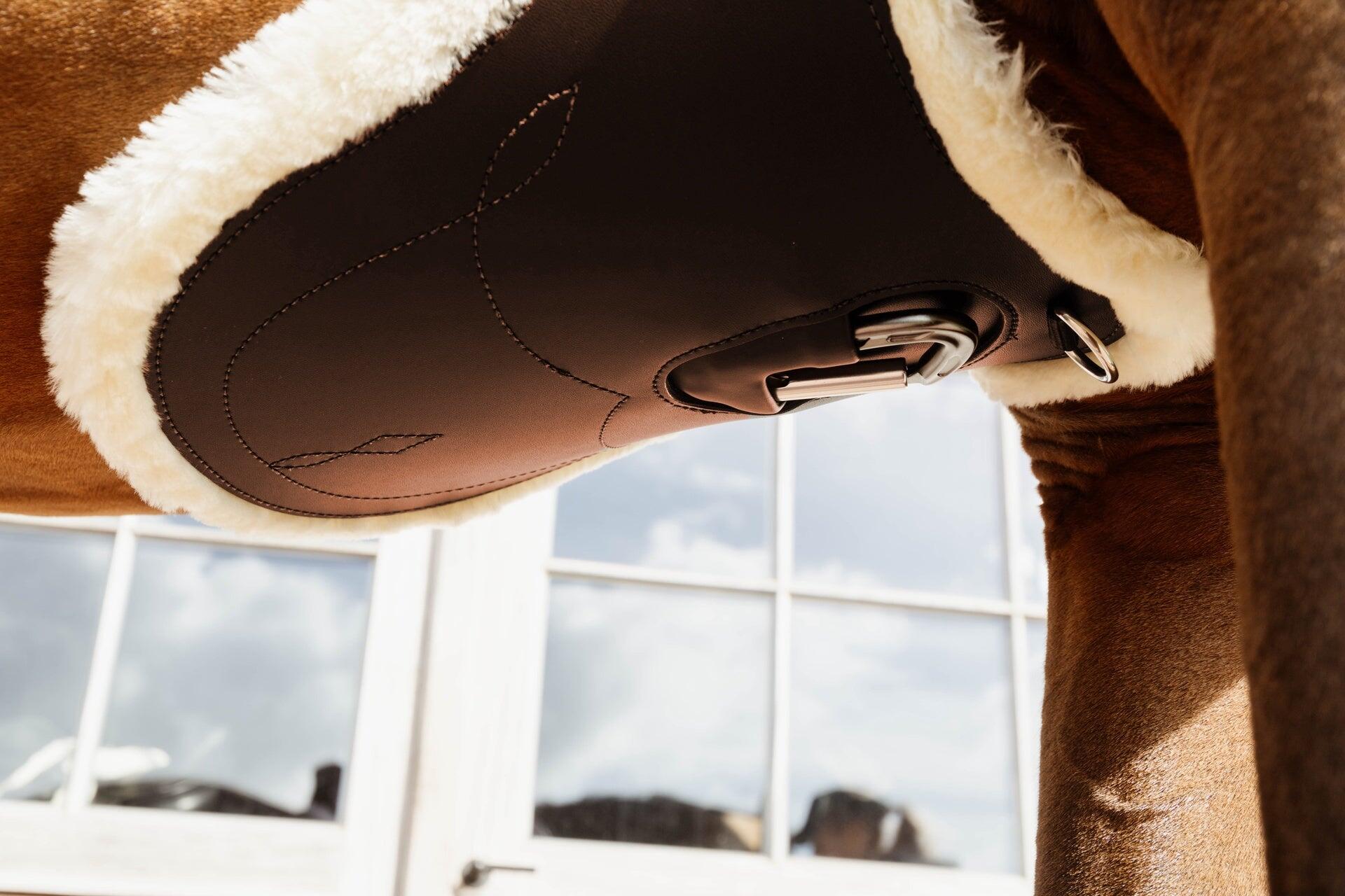Licol D'expédition Beval Deluxe – Cuir Et Mouton – Taille Cheval – Marron