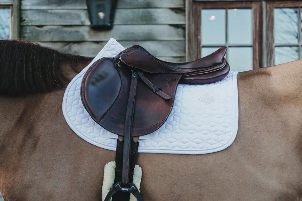 Tapis de selle classic blanc 7/7