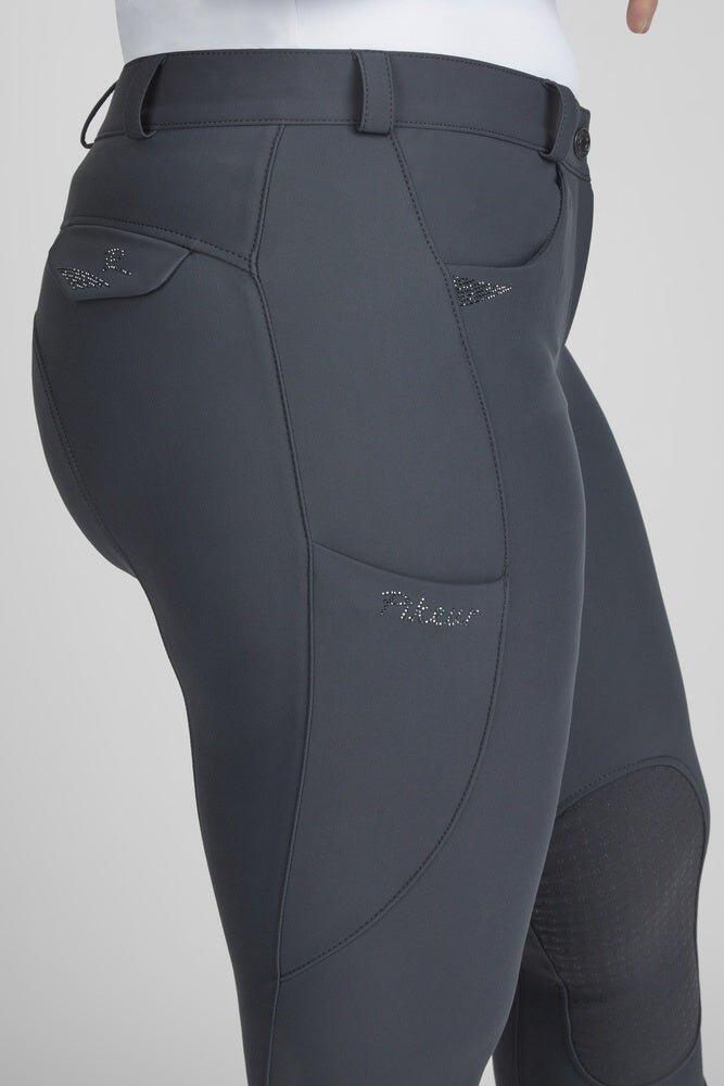 Pikeur Dames Laure Grip Knee Patches Classic Grijs - 3/7