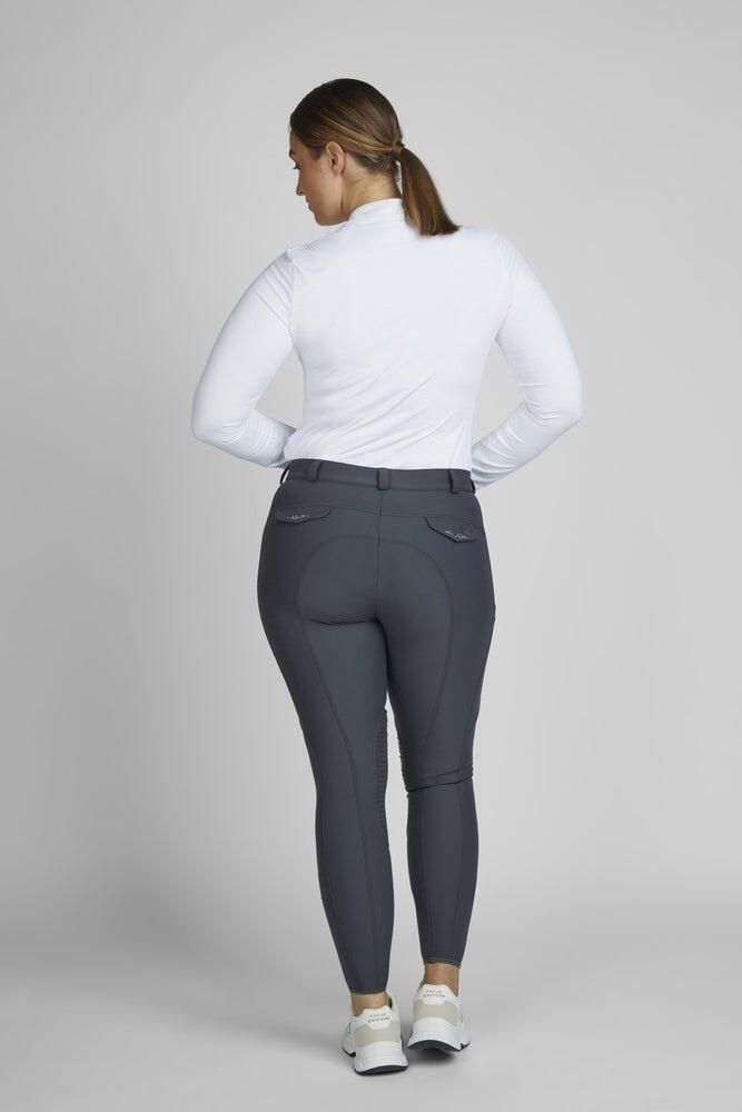 Pikeur Dames Laure Grip Knee Patches Classic Grijs - 4/7