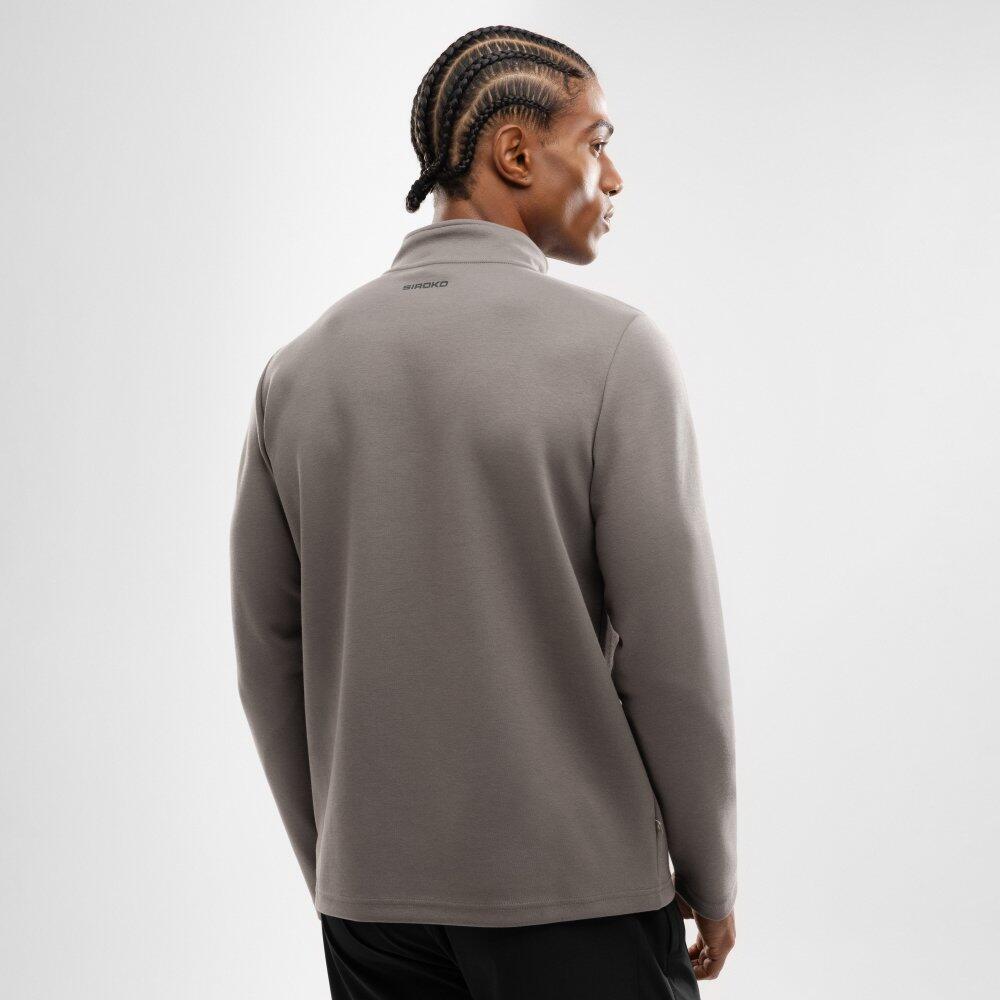 Felpa da allenamento da uomo con mezza zip Fitness Troop Grigio 6/7