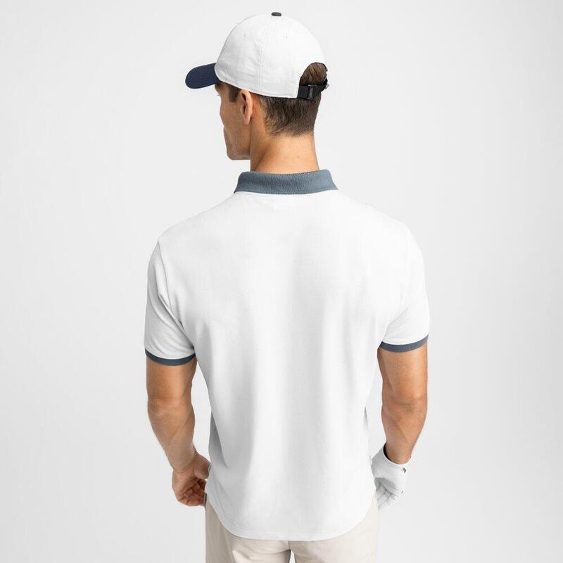 Tricou polo din piqué pentru bărbați Pinehurst White Alb